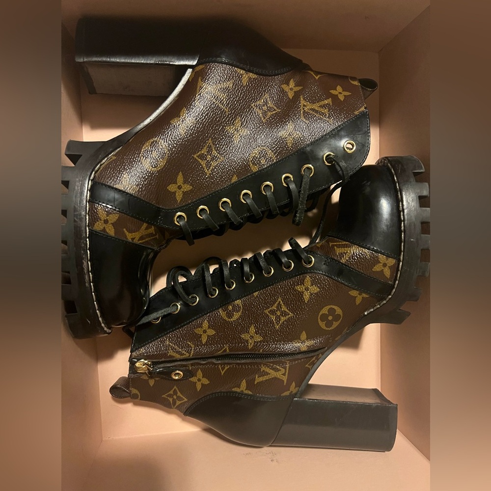Louis Vuitton Star Trail Ankle Boot Heel Size 40 10 - Picture 2 of 10